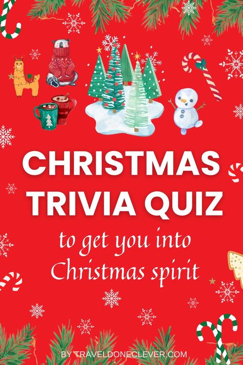 If you are looking to add a little more fun to your family get-together during Christmas, we've got a fun Christmas quiz for you. Test your knowledge with our fun Christmas quiz with answers. There are 20 questions to get through, how will you fare in our festive test? Christmas Jepordy Questions, Christmas Quizes Buzzfeed, Christmas Quiz Ideas, Christmas Quizzes With Answers, Picture Quiz Questions And Answers, Christmas Buzzfeed Quizzes, Christmas Questions For Adults, Family Quiz Questions And Answers, Christmas Riddles With Answers