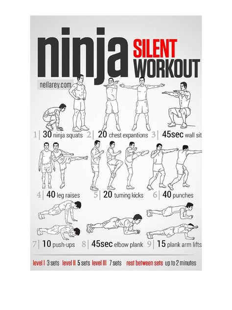 "NINJA SILENT WORKOUT Study Guide DIGITAL DOWNLOAD PRINTABLE Printable sizes are  8\"x10\" 11\"x17\" 16x20 18\"x24\" CHARTS" Ninja Workout Martial Art, Ninja Exercises, Silent Workout, Ninja Techniques, Ninja Workout, Shadow Boxing Workout, Fighter Workout, Superhero Workout, Speed Workout