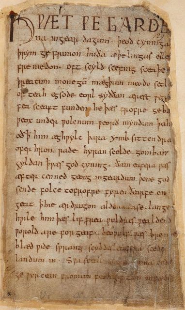 Oldest Written Records of the English Language Explained and On Display Anglo Saxon Language, Old English Language, Anglo Saxon Kingdoms, Religious Poems, Tempe Arizona, Middle English, Modern English, Medieval Manuscript, Anglo Saxon