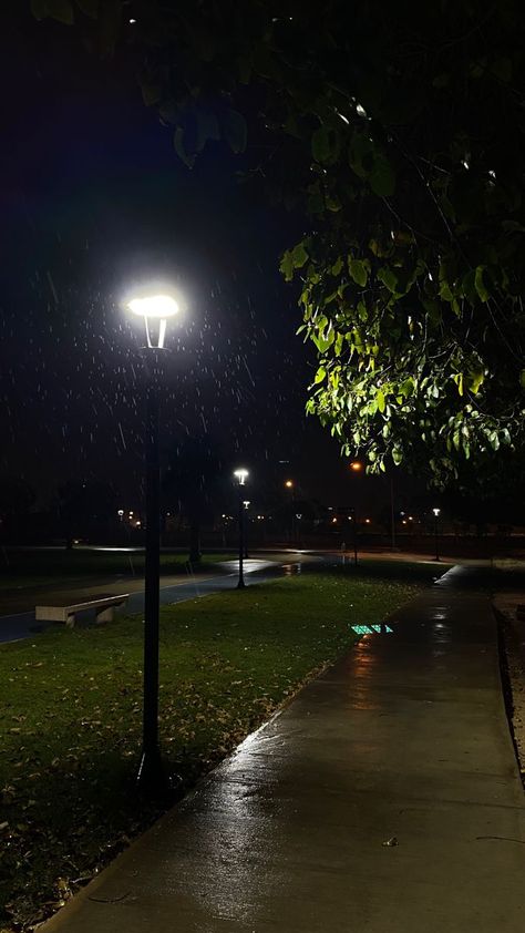 Dark Field, Night Landscape Photography, Rain Pictures, Rainy Day Aesthetic, Dark Nature Aesthetic, Night Pictures, Night Scenery, Night Landscape, Rainy Night