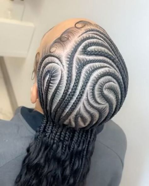 DAILY DOSE OF HAIR™️ on Instagram: "@_aliseabraids Design Stitch Braids x Boho 🌊🌊 • • #braids #braider #explorepage" Design Stitch Braids, Alicia Keys Braids, Cornrows Natural Hair, Cornrows Braids For Black Women, Braided Hairstyles For Black Women Cornrows, Feed In Braids Hairstyles, Goddess Braids Hairstyles, Box Braids Hairstyles For Black Women, Cute Braided Hairstyles