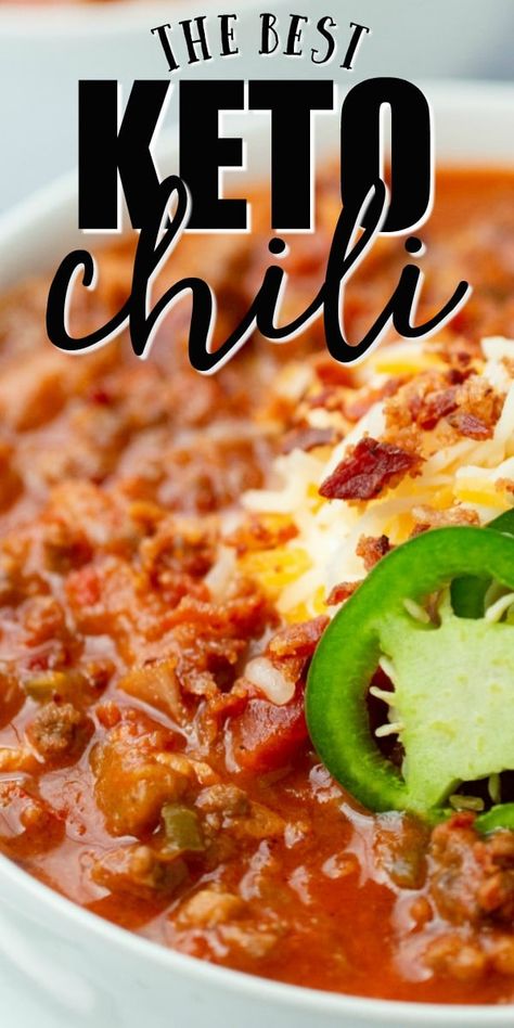 Best Keto Chili, Keto Chili, Low Carb Chili, Chili Ingredients, Boiled Egg Diet Plan, Simple Keto, Hot Italian Sausage, Keto Soup, Low Carb Diet Recipes