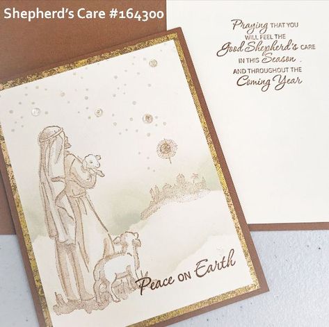 Su Shepherd's Care, Shepherds Care Su Cards, Stampin Up Shepherd’s Care Cards, Stampin Up Shepherd's Care Cards, Su Shepherd's Care Cards, Stampin Up Shepherds Care, Shepherds Care Stampin Up Cards, Nativity Christmas Cards, Designer Paper Cards