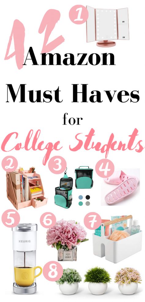 42 Amazon Must Haves For College Students - LIFESTYLE KATE Things Amazon Made Me Buy, Collage Must Haves, Best Things To Buy On Amazon, Useful Things To Buy On Amazon, Random Things To Buy On Amazon, Amazon Must Haves For Teens, Cool Things To Buy On Amazon, Cute Things To Buy On Amazon, Must Haves For College