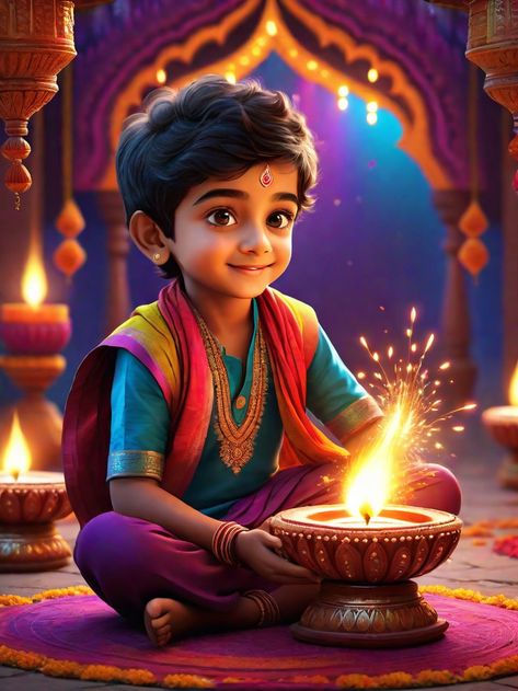 Diwali Images Festivals, Dipak Diwali, Happy Diwali Illustration, Diwali Video, Happy Dipawali, Hindi Rhymes, Desh Bhakti, Diwali Vector, Diwali India