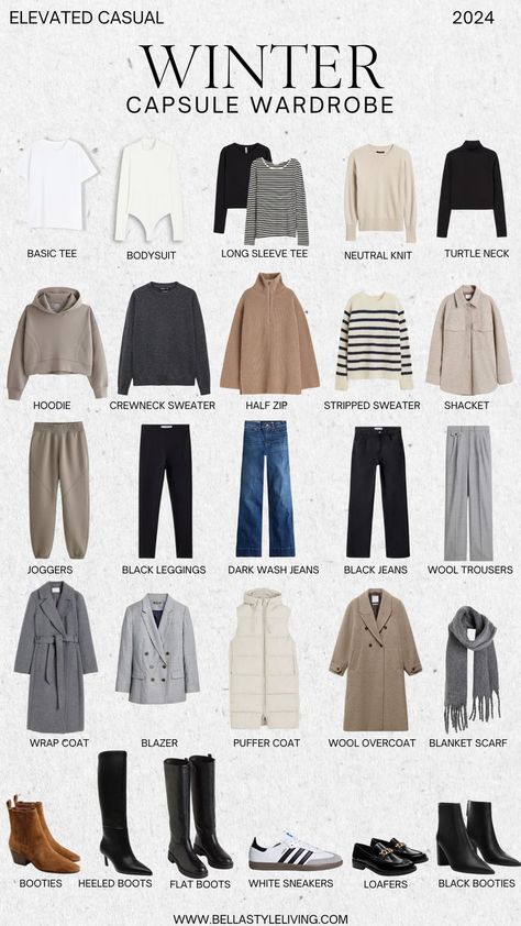 winter capsule wardrobe 2024 Vinter Mode Outfits, Capsule Wardrobe Women, Look Boho Chic, Capsule Wardrobe Outfits, Travel Clothing, Fashion Capsule Wardrobe, Winter Fashion Outfits Casual, Winter Capsule, Winter Capsule Wardrobe