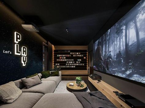 Amazing-Home-Theater-Designs Sala Cinema, Home Theater Room Design, Theater Room Design, Home Cinema Room, Sala Tv, At Home Movie Theater, Home Theater Rooms, Home Theater Design, Theatre Design