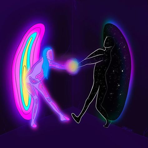 Soulmates Art, Spiritual Art Soul, Twin Flame Art, Spiritual Pictures, Toxic Love, Soul Ties, Sensory Art, Flame Art, Meaningful Drawings