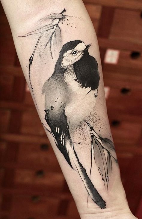 Chen Jie Newtattoo bird tattoo Widder Tattoo, Watercolor Bird Tattoo, Vogel Tattoo, Watercolor Tattoos, Disney Tattoo, Bird Tattoo, E Tattoo, Diy Tattoo, Wolf Tattoos