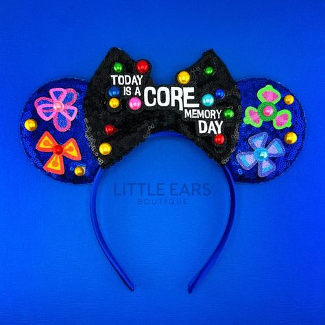 Inside Out Feelings Ears - Inside Out Mickey Ears - Minnie Ears – Little Ears Boutique Inside Out Mickey Ears, Inside Out Feelings, Memory Day, Micky Ears, Disney Family Outfits, Disney Eras, Diy Disney Ears, Disney Ears Headband, Diy Mickey Ears