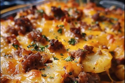 Hamburg Casserole, Potato Hamburger Casserole, Condensed Cream Of Mushroom Soup, Hamburger Potato Casserole, Hamburger And Potatoes, Mexican Casserole Recipe, Ground Beef Casserole Recipes, Beef Broccoli, Cheesy Casserole