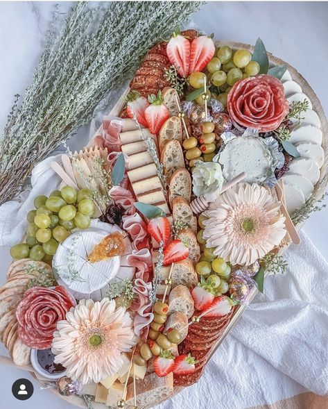 Tea Party Themed Charcuterie Board, Prettiest Charcuterie Board, Lover Charcuterie Board, Sympathy Charcuterie Board, French Themed Charcuterie Board, Charcuterie Board Floral, Baby In Bloom Charcuterie Board, Whimsical Charcuterie Board, Flower Charcuterie Board Ideas