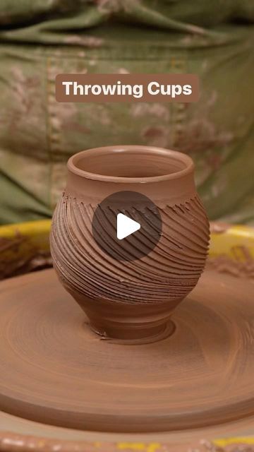 Twisted Clay on Instagram: "These cups are for the pitcher we recently made. It should make a lovely little set. Having said that, the belly on these cups is definitely going to make for a lot of liquid. I’m thinking they will make great ice tea cups or something refreshing on a thirsty summer day. Us potters gotta think way ahead as if I started this in the Summer it would likely be too late… Well let’s be honest the way Texas summers have been lately it would still be fine for a tall cold beverage even if I started in June 😭  #pottery #ceramics #handmade #clay #art #ceramic #ceramicart #stoneware #potterylove #instapottery #wheelthrown #handmadepottery #pottersofinstagram #handmadeceramics  #tableware #contemporaryceramics #potterystudio #artist #glaze #potter #potterylife #potteryteach Japanese Mugs Ceramic Pottery, Tea Cup Pottery, Pottery Tutorials, Iced Tea Pitcher, Tea Pitcher, Pottery Videos, Pottery Techniques, Ice Tea, Thrown Pottery