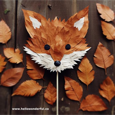 Leaf Art Diy, Houses Bedroom, Leaf Projects, Fox Crafts, Leaf Animals, Fall Arts And Crafts, Christmas Potpourri, Leaf Crafts, Ideas Minecraft