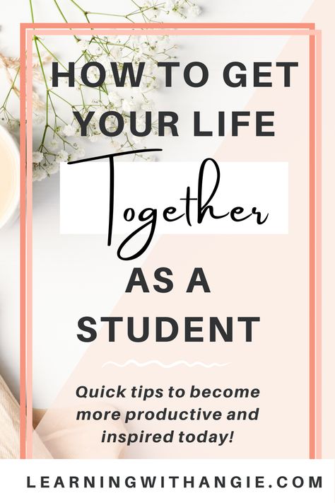 If you’re feeling unmotivated and unorganized, check out this step-by-step guide on how to get your life together as a student. These are the exact steps I took to become productive and inspired when I was going through a major slump. | student life, 2023 glow up tips, self-improvement tips for students Student Life Quotes, University Students Life, Become Productive, Feeling Unmotivated, Get Your Life Together, Student Life Hacks, Tips For Students, Study Habits, Good Student