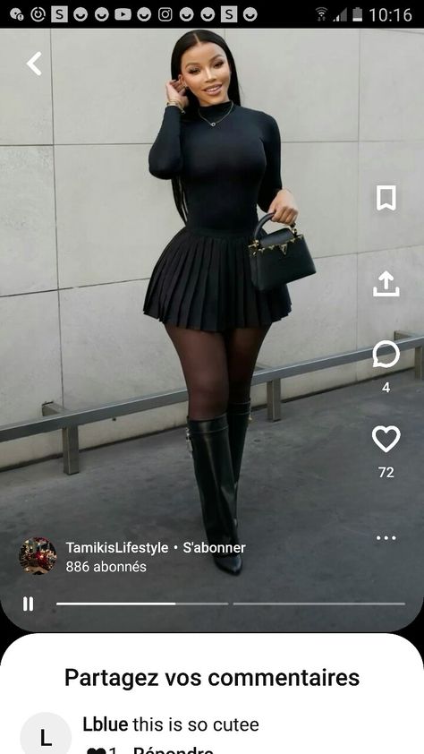 Black Women Thigh High Boots Outfit, Fold Down Boots Outfit, Fold Over Wedge Boots Outfit, Outfits With Fold Over Boots, Fold Boots Outfit, Black Fold Over Boots Outfit, Fold Over Boots Outfit Black Women, Mini Skirt Outfits Winter, Foldover Boots Outfit