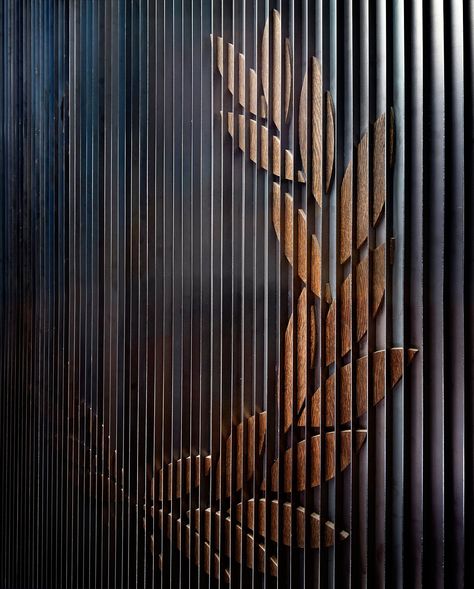 BuckleyGrayYeoman Completes 9 Henrietta Street for Fred Perry in Covent Garden Metal Screens Architecture, Residence Interior, 3d Cnc, 카페 인테리어 디자인, Metal Screen, Back Ground, Interior Wall Design, Partition Wall, Studio Design