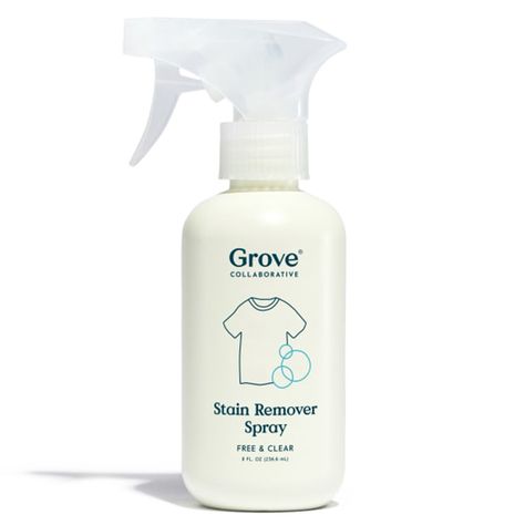 A $6 Non-Toxic Stain Remover Saved My Favorite White Sweater Laundry Detergent Sheets, Stain Remover Spray, Grove Collaborative, Red Wine Stains, Remove Oil Stains, Laundry Stain Remover, Stain Removers, Laundry Stains, Wine Stains