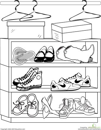 Background for information hand-out about appropriate footwear in the Gym. Shoes Worksheet, Rocking In My School Shoes Activities, Teaching Kids Left And Right Shoes, Crocs Shoe Coloring Page, Shoes Coloring Pages, School Suplies, Elementary Pe, Math Journal, Alphabet Tracing Worksheets