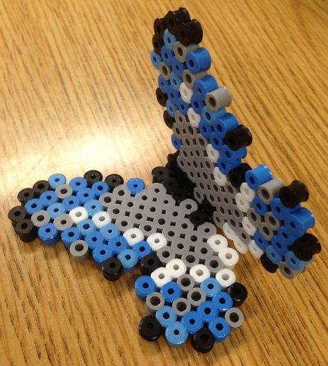 Perler Bead Butterfly  •  Bead a beaded butterfly in under 60 minutes Perler Bead Minecraft, Melts Beads, Fused Beads, Bead Butterfly, Perler Beads Ideas, Pyssla Beads, Perler Creations, Bored Board, Melty Bead Patterns