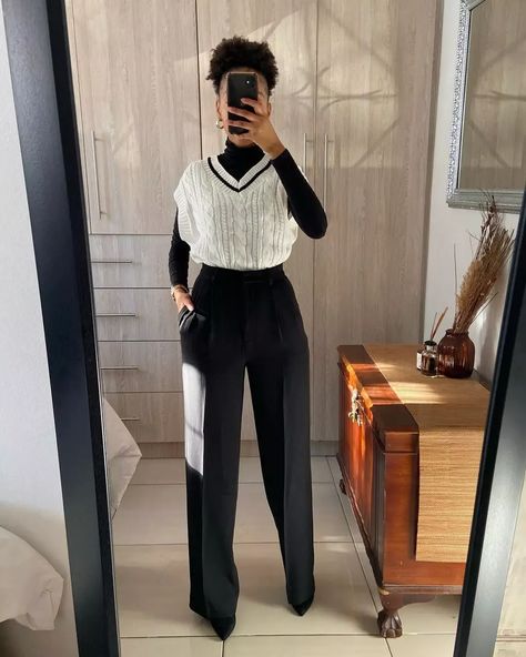 Casual Interview Outfits Women, Interview Outfit Casual, Cute Professional Outfits, Interview Outfits Women, Casual Chic Outfits, Black And White Outfit, Professional Outfits Women, Fashionable Work Outfit, Mode Zara