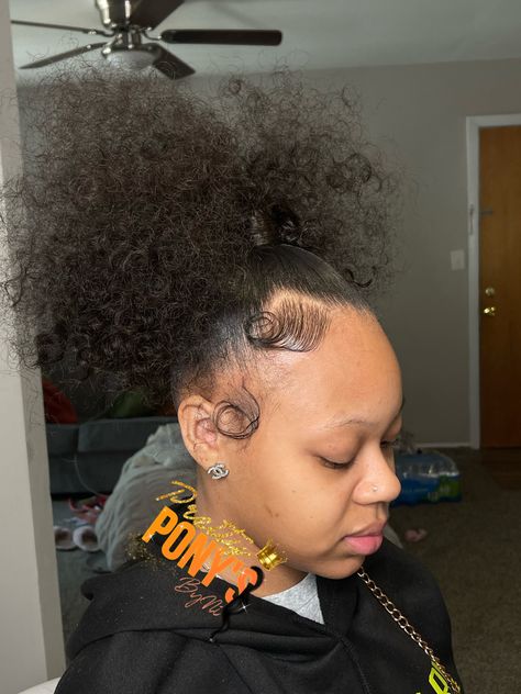 Poofy Ponytail Hairstyles For Black Women, High Pom Pom Ponytail, High Puffy Ponytail, High Puff Ponytail Weave, High Short Ponytail, Curly Ponytail Weave High, Fluffy Ponytail Black Women, High Poofy Ponytail, Pom Pom Hairstyle