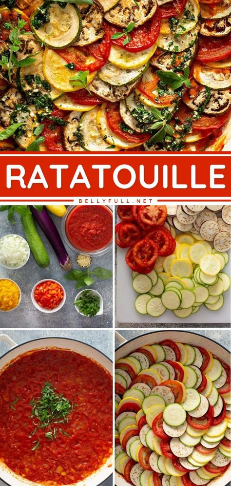 Baked Ratatouille Recipe With Cheese, Protein Rich Dinner Recipes, Dinner Ideas With Bread, Ratatouille Recept, How To Make Ratatouille, Easy Ratatouille Recipes, Ratatouille Recipe, Easter Menu, Dr Mike