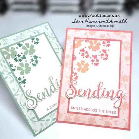 Sending Smiles, Creative Tutorials, Creation Crafts, Pretty Backgrounds, Notecard Set, Designer Series Paper, Quick Cards, Paper Gift Bags, Card Making Techniques