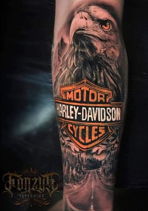 Harley Davidson Tattoos For Men, Biker Tattoos Designs, Hd Tattoos, Harley Tattoos, Harley Davidson Tattoos, Мотоциклы Harley Davidson, Harley Davidson Artwork, Motorcycle Tattoos, Bike Tattoos