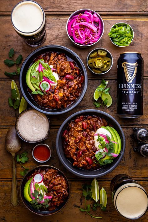 Dennis The Prescott, Dennis Prescott Recipe, Guinness Chili, Game Day Chili Recipe, Short Rib Chili, Dennis Prescott, Guinness Recipes, Beautiful Meals, There Is No Spoon