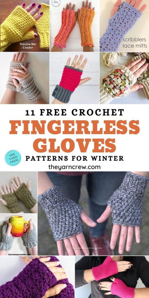 Free Pattern Crochet Fingerless Gloves, Crochet Gifts For Ladies, Crochet Ear Warmer Pattern Free, Crochet Fingerless Gloves Free Pattern Easy, Crochet Glove, Fingerless Mittens Crochet, Crochet Fingerless Gloves Free Pattern, Crocheted Gloves, Crochet Hand Warmers