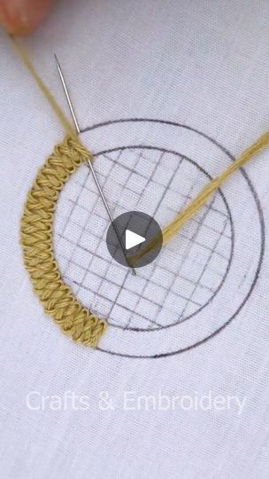 Embroidery Crafts, Textile Art Embroidery, Hand Embroidery Videos, Hand Embroidery Tutorial, Embroidery Tutorial, Embroidery Stitches Tutorial, Embroidery Videos, Hand Embroidery Projects, Creative Embroidery