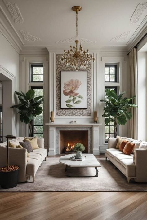 15 Best Modern Victorian Homes Designs for Timeless Elegance Modern Victorian Living Room Ideas, Baroque Living Room Modern, 1890s Interior Design, 1900 Home Interior, Traditional Victorian House Interior, French Country Modern Living Room, Victorian Living Room Ideas Modern, Modern French Chateau Interiors, Victorian Modern House