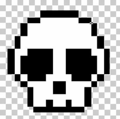 Pixel Drawing Black And White, Pixel Art Pattern Skull, Skull Pixel Art Grid, Emo Pixel Art, Skeleton Pixel Art, Creepy Pixel Art, Pixel Art Skull, Goth Pixel Art, Skull Pixel Art