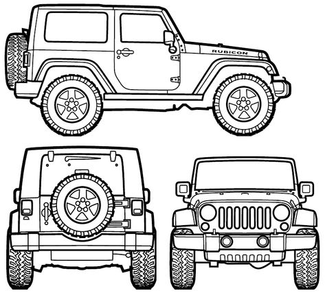 2007 Jeep Wrangler Rubicon SUV blueprint Jeep Coloring Pages, Jeep Drawing, 2007 Jeep Wrangler Unlimited, Jeep Art, Jeep Wrangler Accessories, 2007 Jeep Wrangler, Wrangler Jeep, Wrangler Accessories, Jeep Rubicon