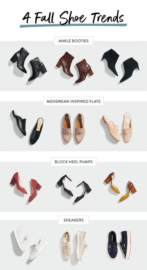 Love the black booties on the top left as well as the brown ones next to them. And the Franco's in the middle of the menswear-inspired section. Fall Shoe Trends, Fall Shoe, Stitch Fix Fall, Shoes Outfit Fashion, Stitch Fix Outfits, Shoe Trends, Stitch Fix Stylist, Fashion Capsule, Shoe Closet