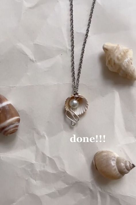 The Little Mermaid movie is out and has everyone obsessed with mermaids and everything sea. Next beach trip you go on collect some shells and save them so you can make your own mermaid inspired accessories. Here's how I make easy sea inspired necklaces for all my mermaid lovers. Before I show my tutorial I just want to say I am new to Upstyle so if you like this DIY tutorial follow me on TikTok @my.fairy.alias where I share even more DIYs. Tools and materials: Shells Wire B… Sea Shell Necklace Diy, Mermaid Necklace Diy, Shell Necklace Aesthetic, Shell Necklace Diy, Mermaid Movie, Mermaid Movies, Mermaid Shell, Mermaid Diy, Mermaid Lover