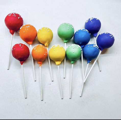 Party Favor Treats, Pride Cake, Pride Birthday, Rainbow Cake Pops, Pride Celebration, Celebration Cake, Rainbow Cake, Cake Pop, Rainbow Pride