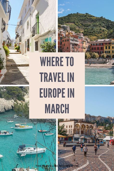 The Ultimate European Getaway: Discover the Warmest Places to Travel to in March! Greece In March Outfits, March Travel Destinations, March In Europe, Greece In March, Europe In May, Italy In March, Europe In March, March Travel, Italy Culture