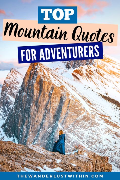 Best Instagram Captions For Mountains Check more at https://lovelylovequotes.com/5239/best-instagram-captions-for-mountains Captions For Mountains, Mountain Quotes Instagram, Mountain Captions Instagram, Mountain Quotes Nature, Quotes About Mountains, Hiking Sayings, Captions Short, Best Instagram Captions, Mountain Quotes