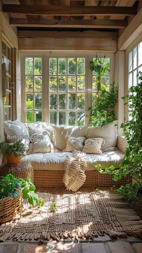 Boho House Decor, Reading Nook Ideas, Sleeping Porch, Book Corner, Nook Ideas, Sun Porch, Book Corners, Dream Book, Boho House