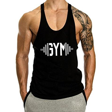 Mens Tank Tops Summer, Stringer Tank Top, Bodybuilding Clothing, Mens Gym, Sport Clothes, Gym Tanks, Gym Tank Tops, Fitness Bodybuilding, Cotton Tank Top