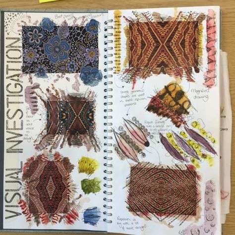 Textile Design Sketchbook, Sketchbook Development, Artsy Drawings, Textiles Ideas, Fashion Sketchbook Inspiration, Sketchbook Layout, Textiles Sketchbook, A Level Textiles, Gcse Art Sketchbook