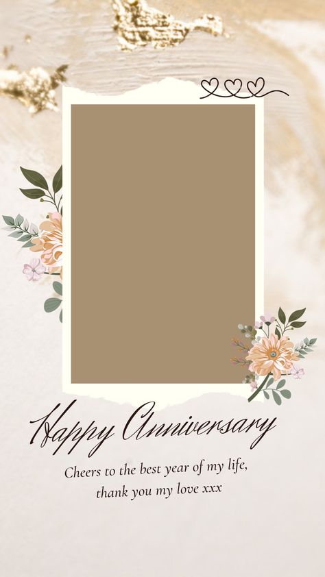 Anniversary Frame Background Instagram, Anniversary Wishes Template, Marriage Anniversary Template, Anniversary Frame Background, Happy Anniversary Instagram Story, Happy Anniversary Frame, Happy Anniversary Template, Happy Anniversary Background, Happy Anniversary Photo Frame