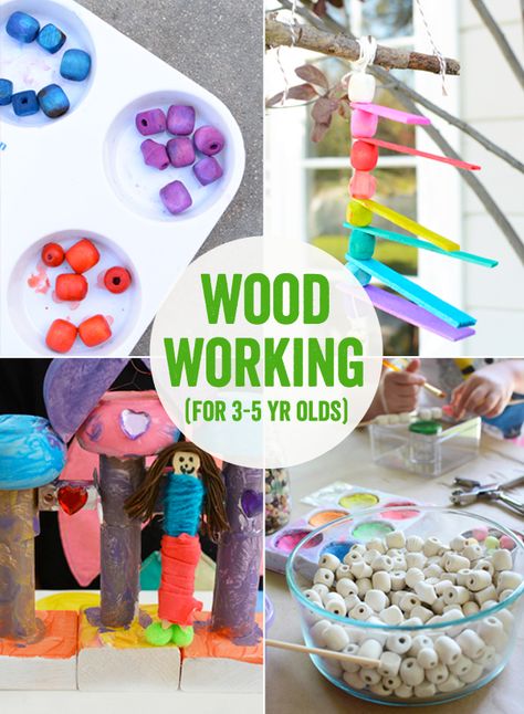 Wood Working Art Projects for kids 3 to 5 year olds Kids Woodworking Projects, Wood Projects For Kids, Paper Flower Art, Wooden Signs Diy, Woodworking Projects For Kids, Art Projects For Kids, Woodworking For Kids, Diy Projects For Kids, Diy Wood Signs