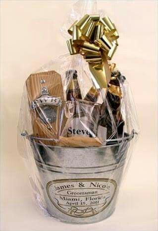 Personalized Gift Baskets, Groomsmen Gifts Unique, Beer Bucket, Beer Gift, A Gift Basket, Wine Gift Baskets, Wine Baskets, Gifts For Beer Lovers, Beer Custom