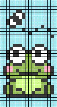 Pixel Art Rectangle, Pixel Art Frogs, Pixel Art Pattern Minecraft, Cute Frog Pixel Art, Alpha Pattern Simple, Easy Crochet Grid Pattern, Frog Alpha Pattern, Pixel Art Small Cute, Pixel Art Pattern 32x32