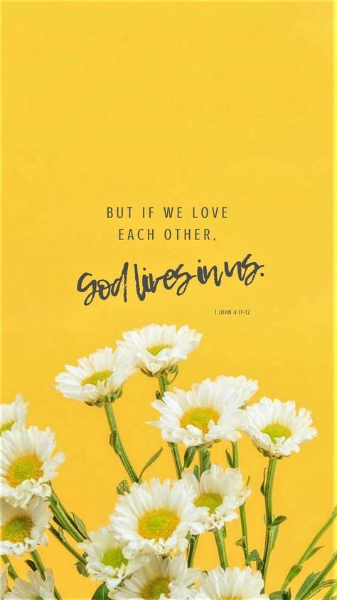 1 John 4/11-12 (NIV) Love Scriptures, Wallpaper Bible, Bible Quotes Wallpaper, Ayat Alkitab, Inspirational Bible Quotes, Love Each Other, Bible Verse Wallpaper, Inspirational Bible Verses, Favorite Bible Verses