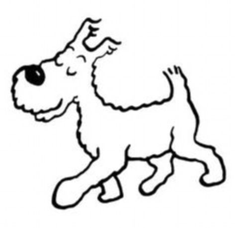 Friends of the photographer have said that the shape looks like everything from Scooby Doo to Tin Tin's dog Snowy (pictured), while others say it is the dog from The NeverEnding Story Tin Tin Cartoon, Snowy Pictures, Flying Dog, Book Day Costumes, Tin Tin, Wire Fox Terrier, Africa Art, Dog Tattoo, Dog Illustration