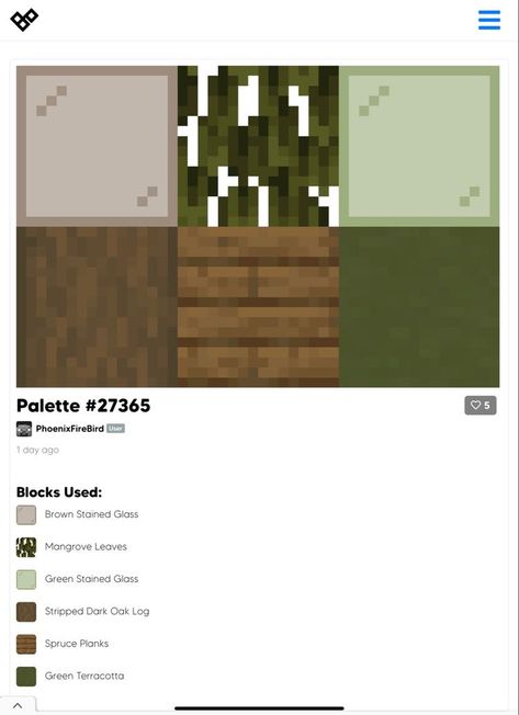 Oak And Spruce House Minecraft, Spruce Block Palette Minecraft, Minecraft Cottagecore Block Palette, Minecraft Aesthetic Block Palette, Dark Oak Color Palette Minecraft, Minecraft Oak Palette, Minecraft Block Palette Spruce, Minecraft Building Color Palette, Minecraft Color Palette Cottage Core